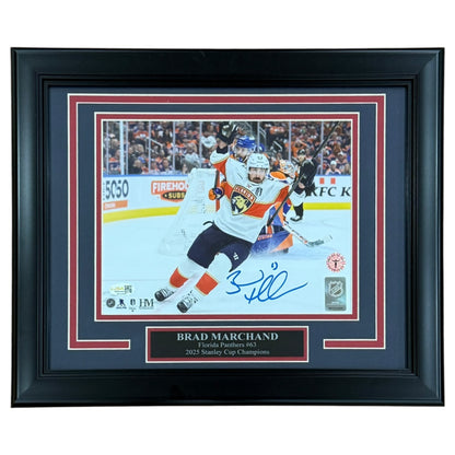 Brad Marchand Autographed Florida Panthers (Stanley Cup Goal) Deluxe Framed 8x10 Photo - JSA