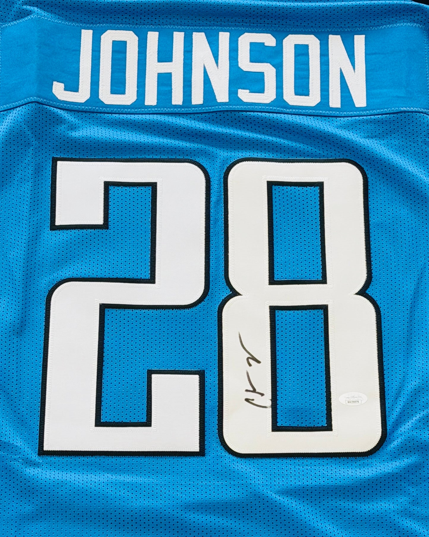 Chris Johnson Autographed Tennessee (Navy Blue #28) Custom Jersey - JSA
