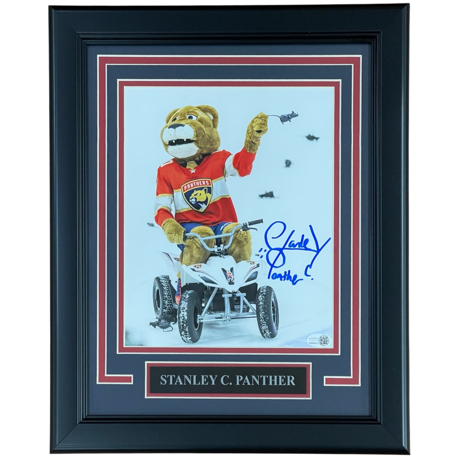 Stanley C. Panther Autographed Florida Panthers Deluxe Framed 8x10 Photo - JSA