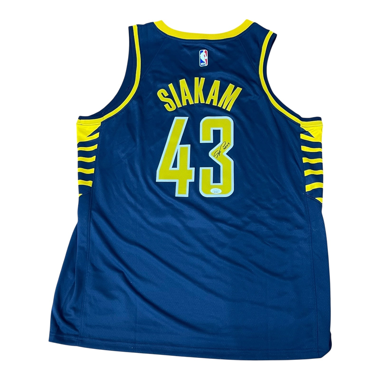 Pascal Siakam Autographed Indiana Pacers (Navy Blue #43) Nike Jersey - JSA