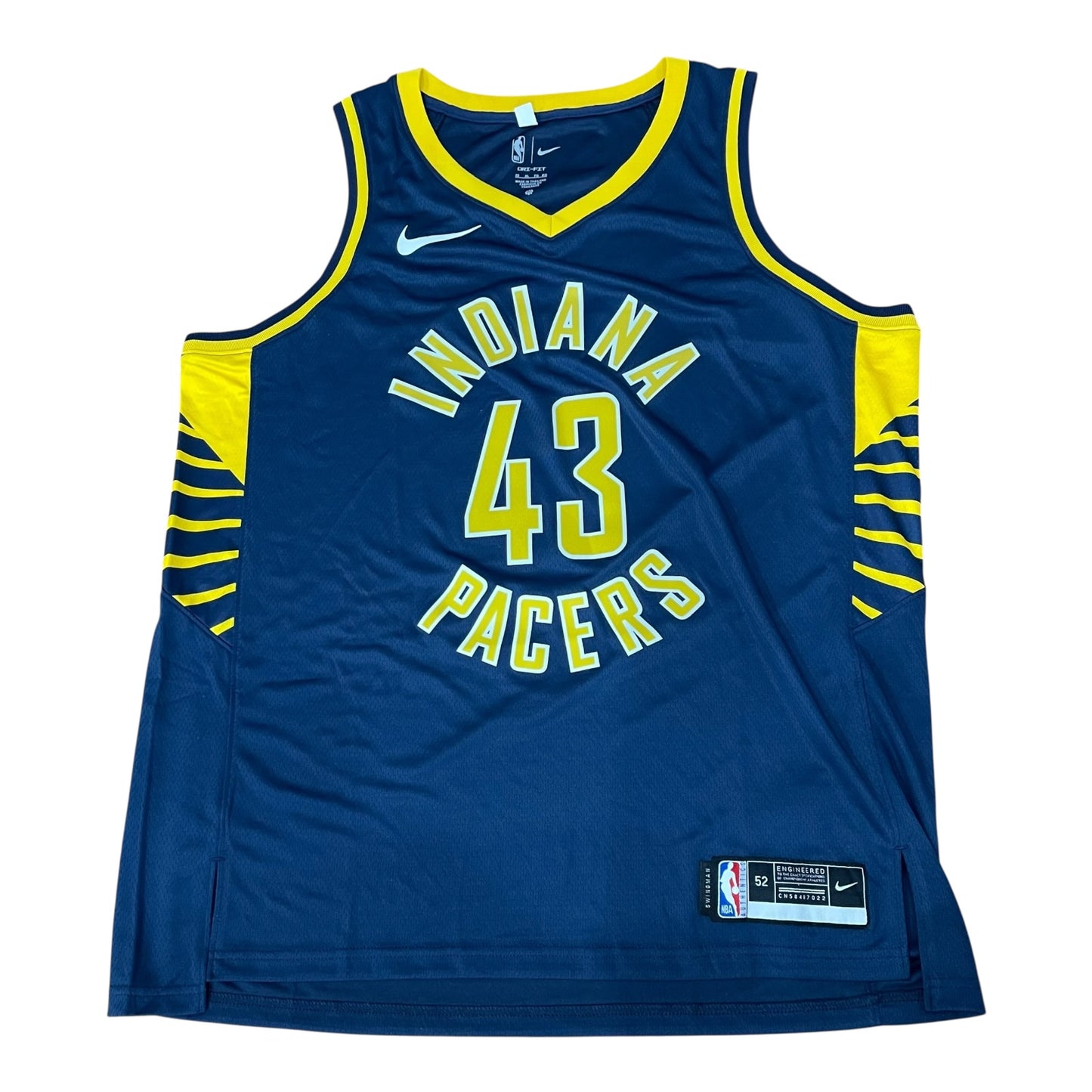 Pascal Siakam Autographed Indiana Pacers (Navy Blue #43) Nike Jersey - JSA