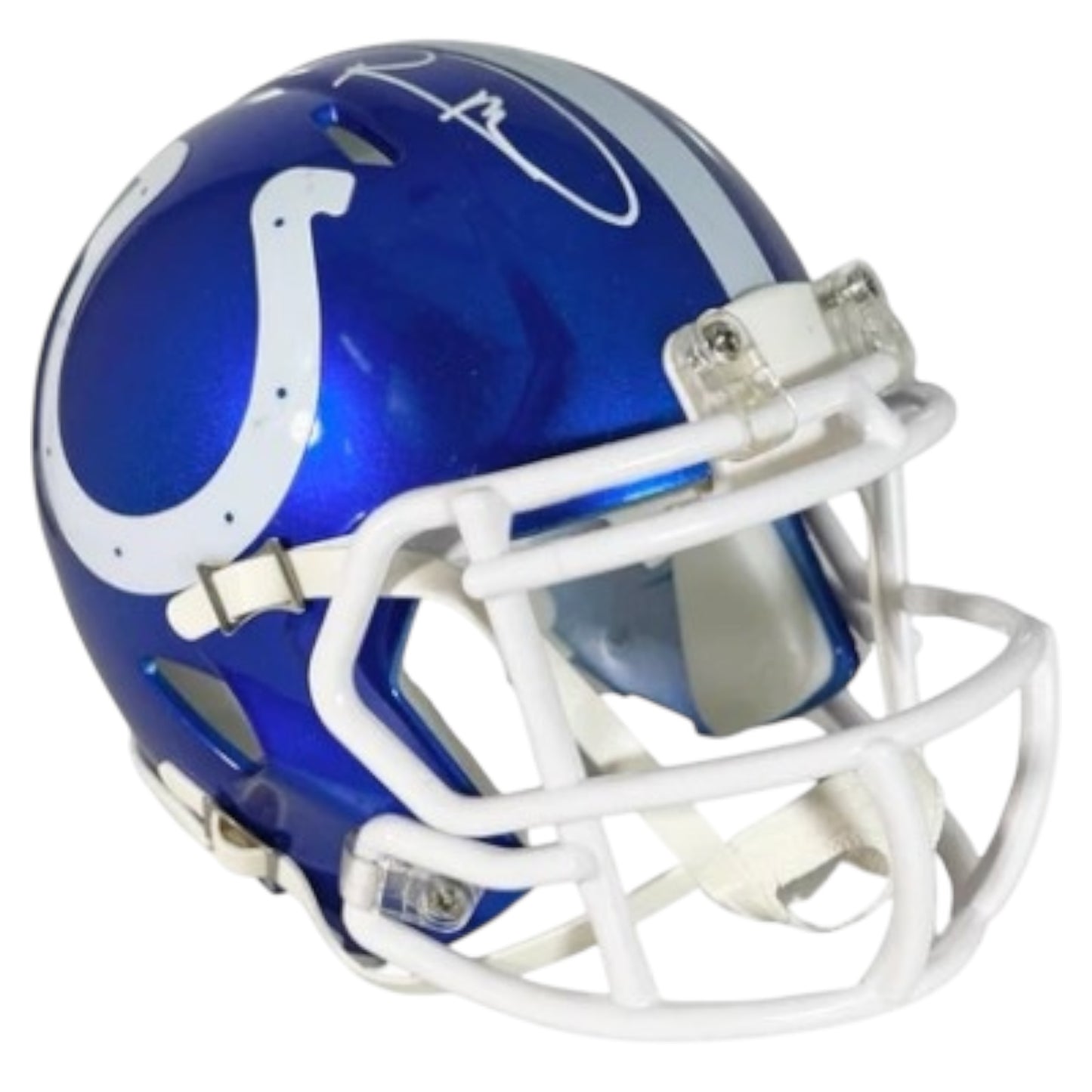 Robert Mathis Autographed Indianapolis Colts (Flash Alternate) Mini Helmet