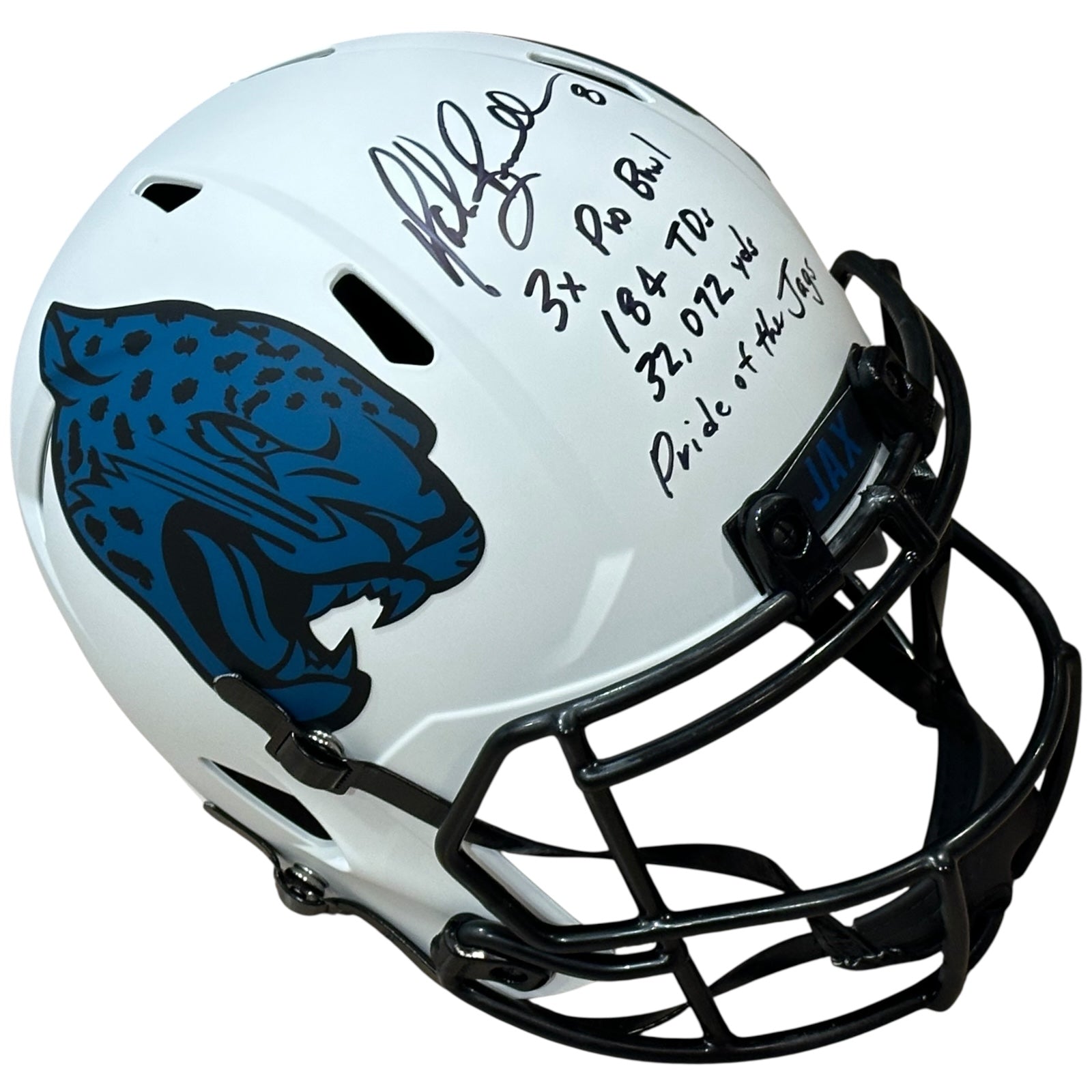 Mark Brunell Autographed Jacksonville Jaguars Multi Inscribed Lunar Full-Size Replica Helmet