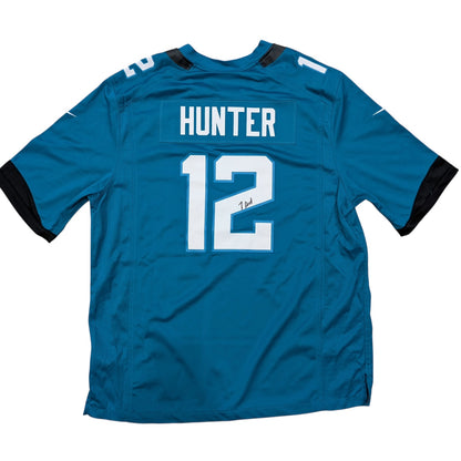 Travis Hunter Autographed Jacksonville Jaguars (Teal #12) Nike Jersey - Beckett
