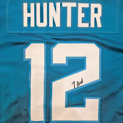 Travis Hunter Autographed Jacksonville Jaguars (Teal #12) Nike Jersey - Beckett