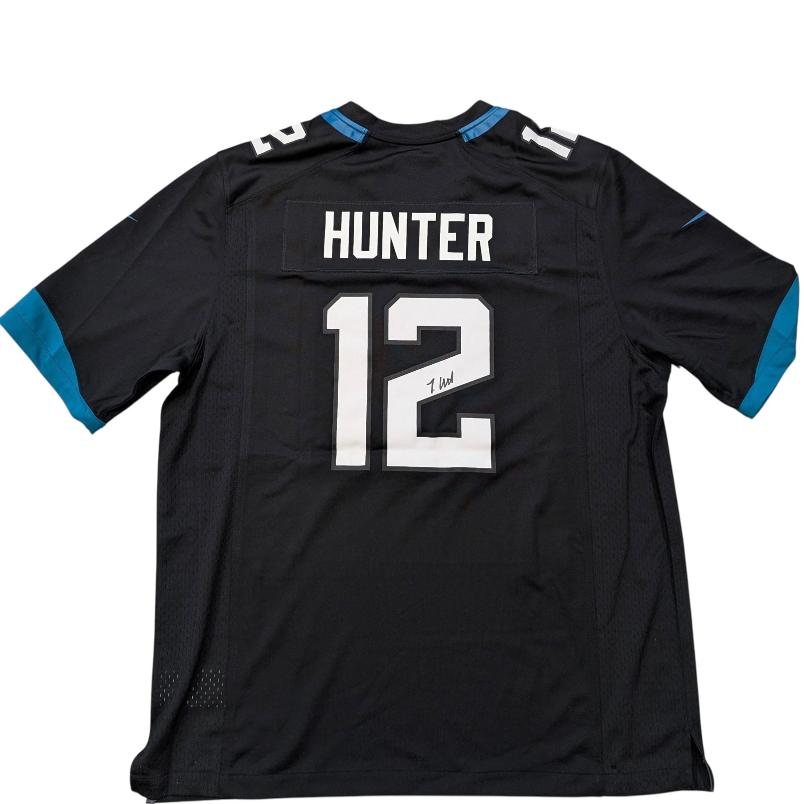 Travis Hunter Autographed Jacksonville Jaguars (Black #12) Nike Jersey - Beckett