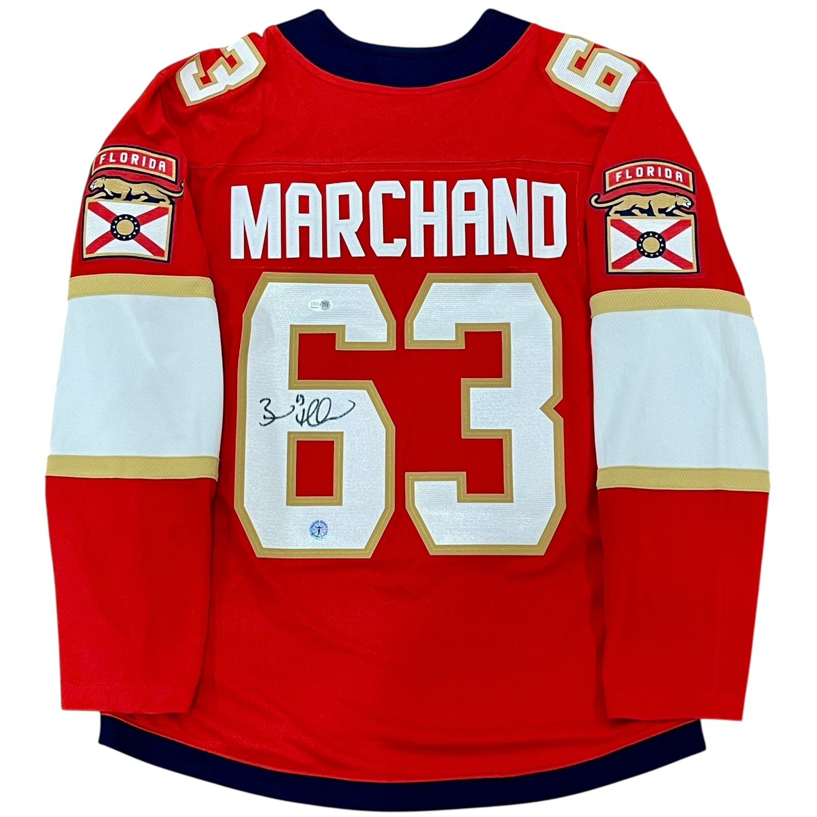 Brad Marchand Autographed Florida Panthers (Red #63) Authentic Breakaway Jersey - JSA