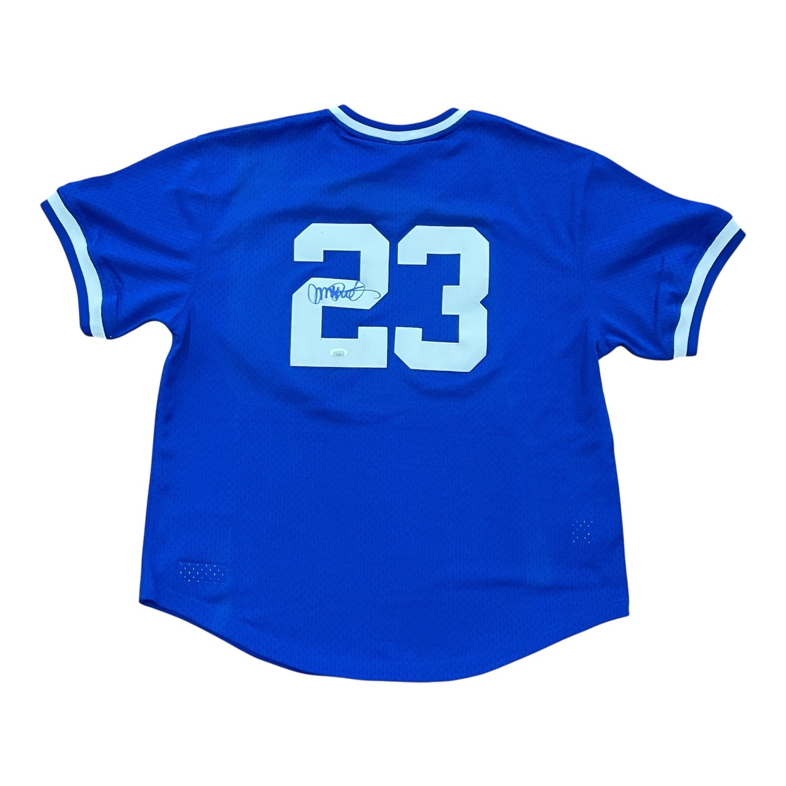 Ryne Sandberg Autographed Chicago Cubs (Blue #23) Mitchell & Ness Jersey - JSA