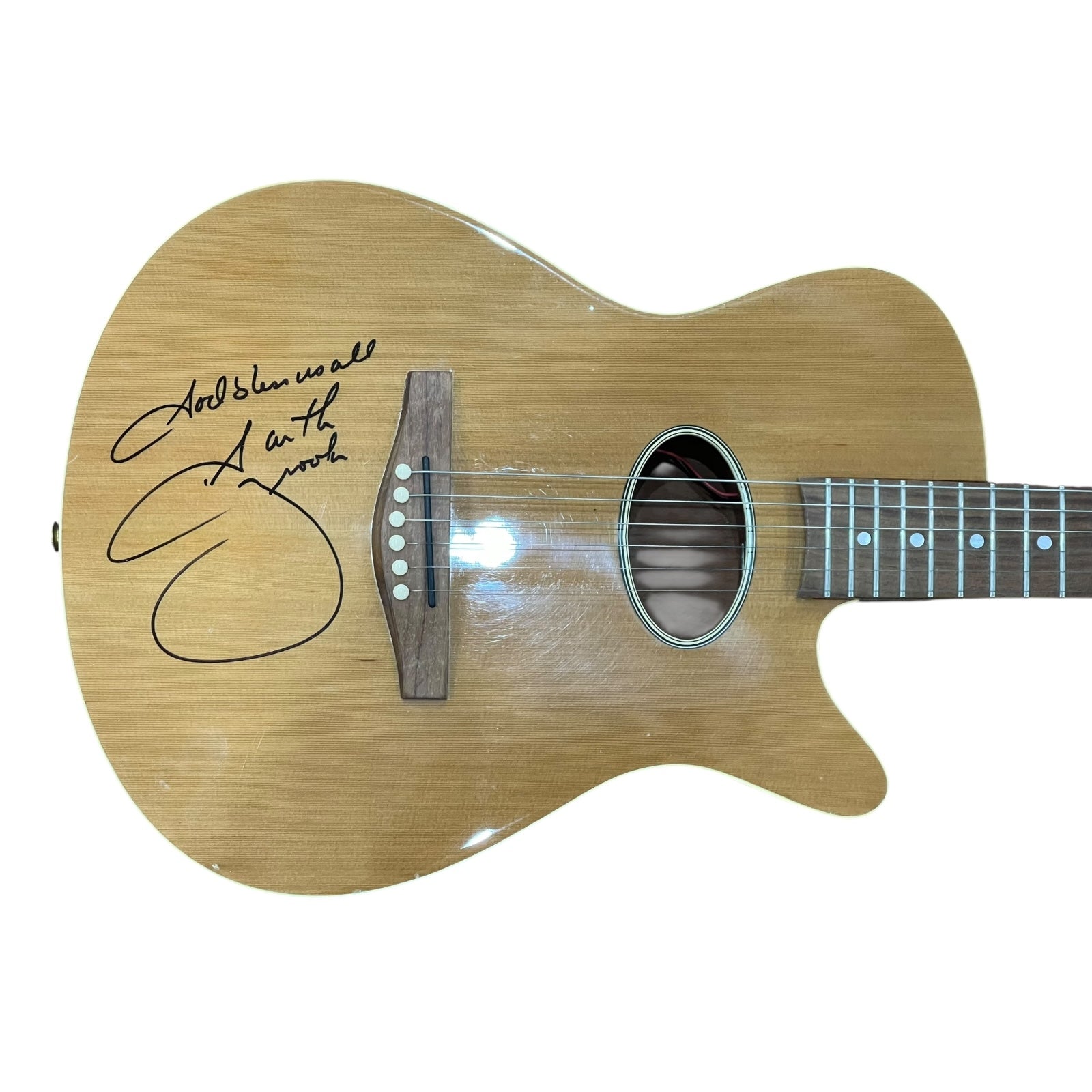Garth Brooks Autographed Natural Peavey Electric Guitar - JSA