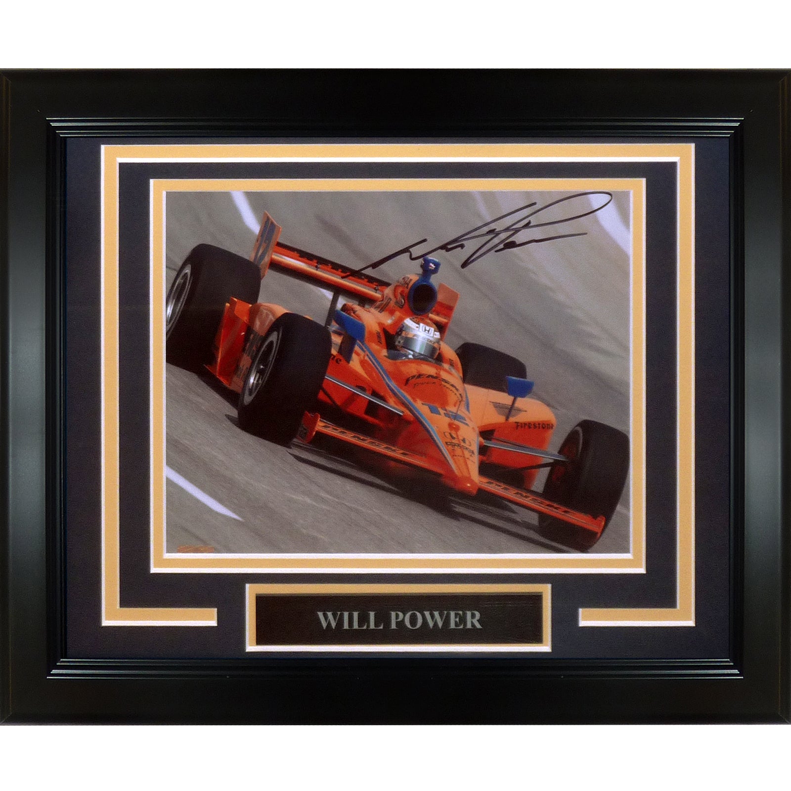 Will Power Autographed IndyCar Deluxe Framed 8x10 Photo