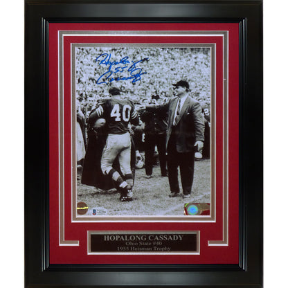 Hopalong Cassady Autographed Ohio State Buckeyes Deluxe Framed 8x10 Photo - Beckett