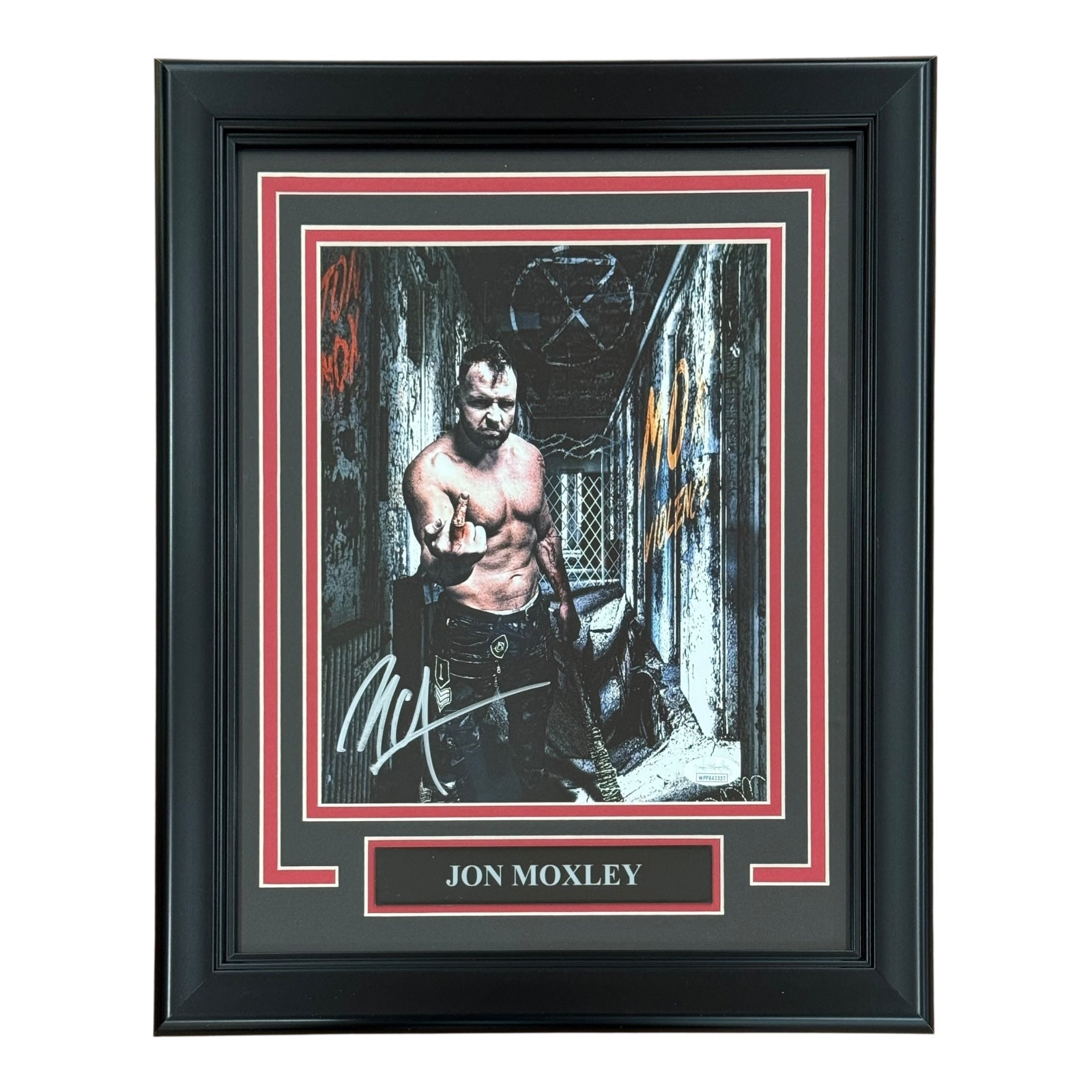 Dean Ambrose Jon Moxley Autographed WWE AEW Wrestling Deluxe Framed 8x10 Photo - JSA