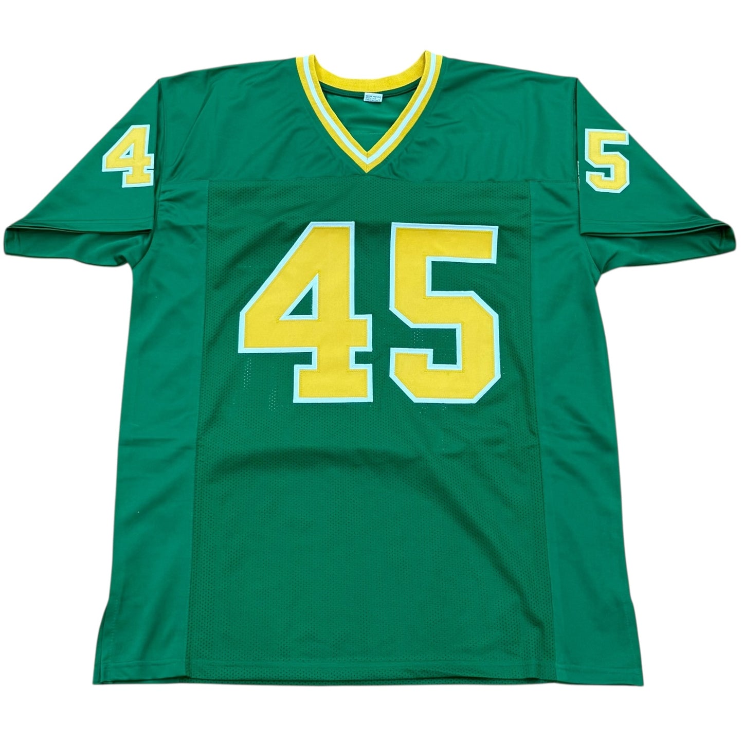 Rudy Ruettiger Autographed Notre Dame (Green #45) Custom Jersey - JSA