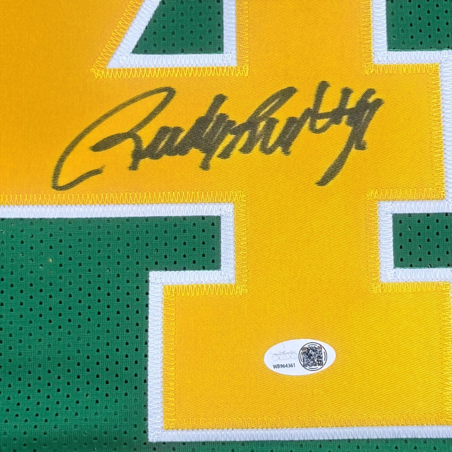 Rudy Ruettiger Autographed Notre Dame (Green #45) Custom Jersey - JSA