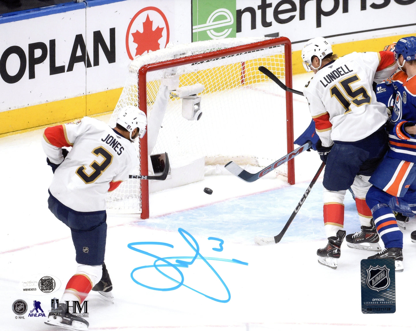 Seth Jones Autographed Florida Panthers Stanley Cup Goal 8x10 Photo - JSA