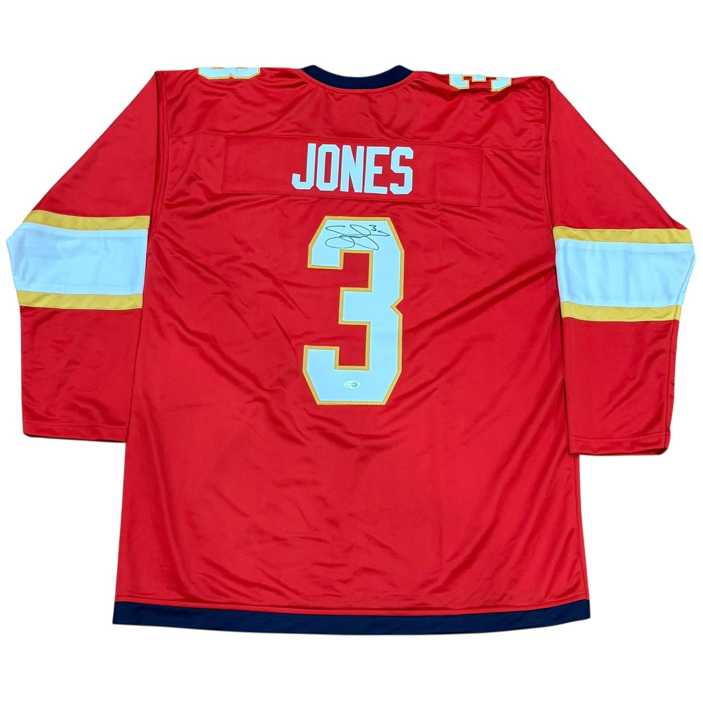 Seth Jones Autographed Florida (Red #3) Custom Hockey Jersey - JSA