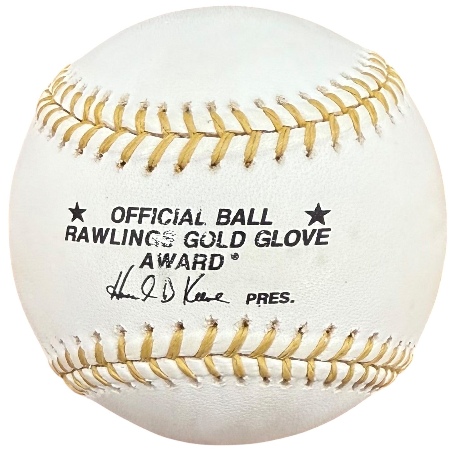 Andre Dawson Autographed Official Gold Glove Award Baseball w/ 8x GG - Beckett