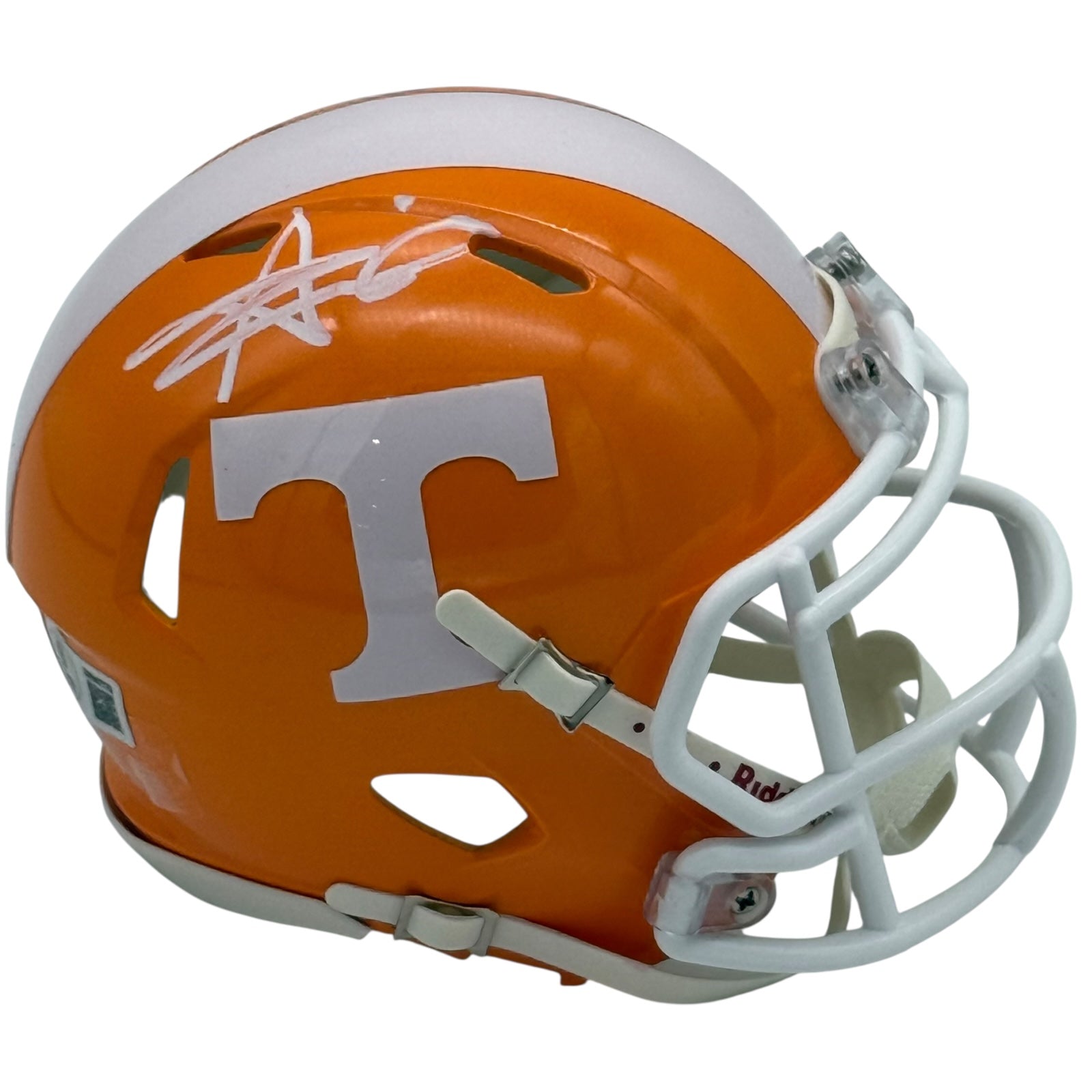 Alvin Kamara Autographed Tennessee Vols (Orange Alternate) Mini Helmet - Beckett