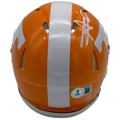 Alvin Kamara Autographed Tennessee Vols (Orange Alternate) Mini Helmet - Beckett