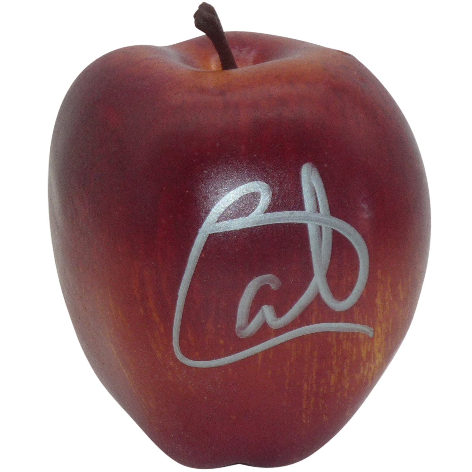 Carlito WWE Autographed Red Plastic Apple - JSA