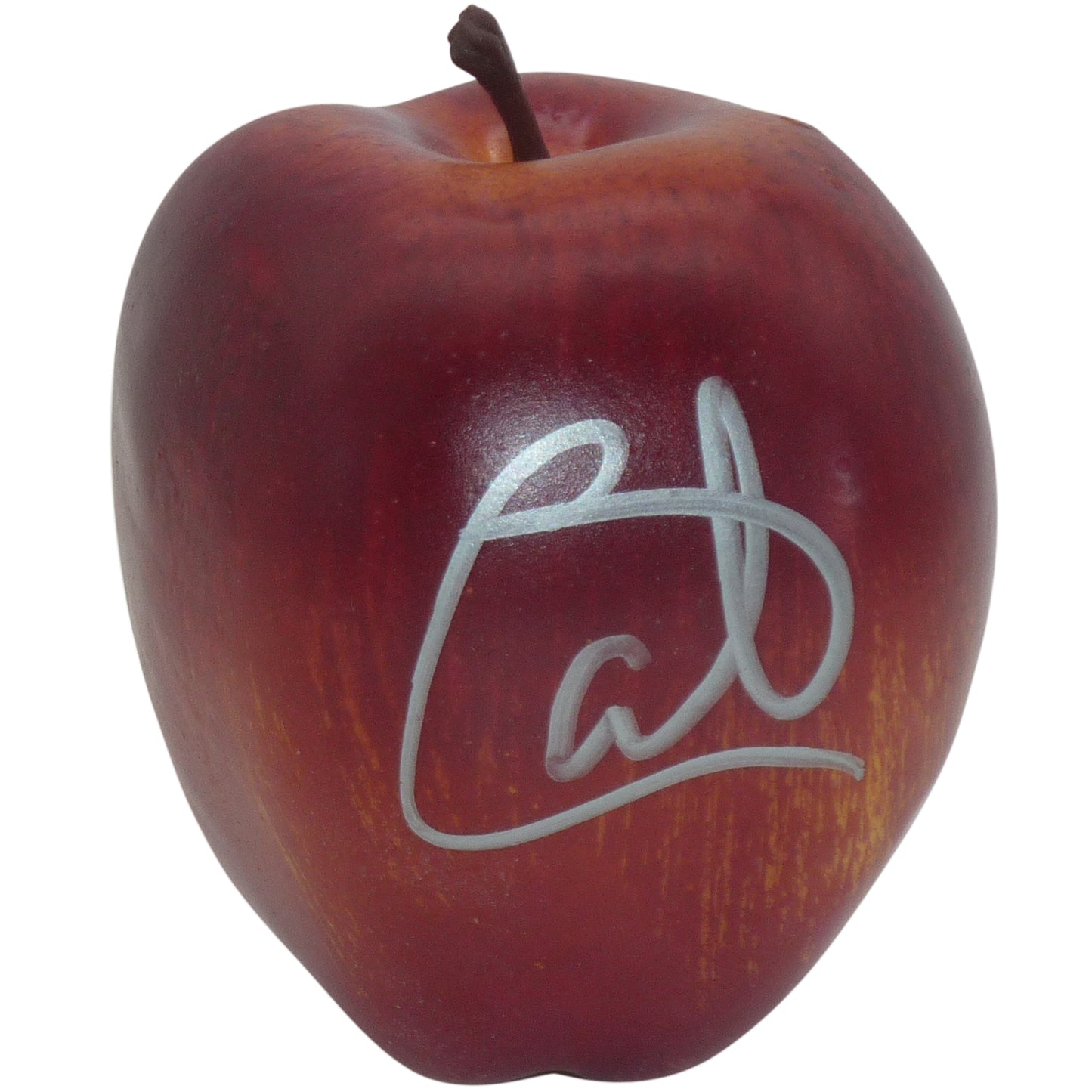 Carlito WWE Autographed Red Plastic Apple - JSA