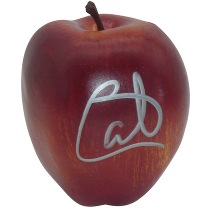Carlito WWE Autographed Red Plastic Apple - JSA