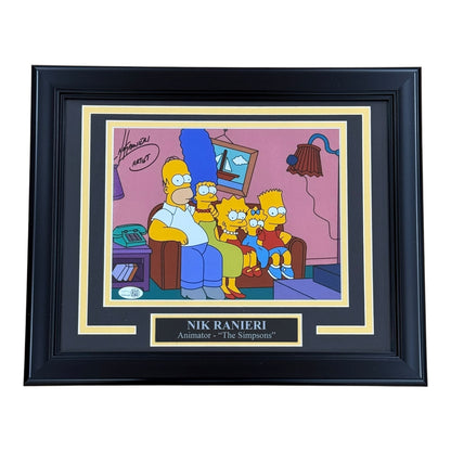 Nik Ranieri Autographed The Simpsons Artist Deluxe Framed 8x10 Photo - JSA
