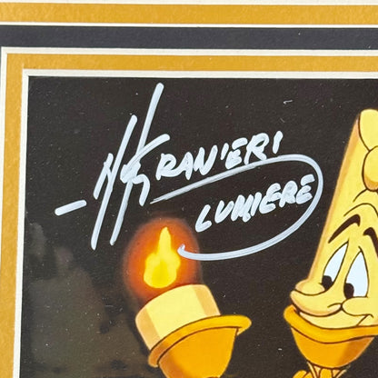 Nik Ranieri Autographed Beauty And The Beast Lumiere Animator Deluxe Framed 8x10 Photo - JSA