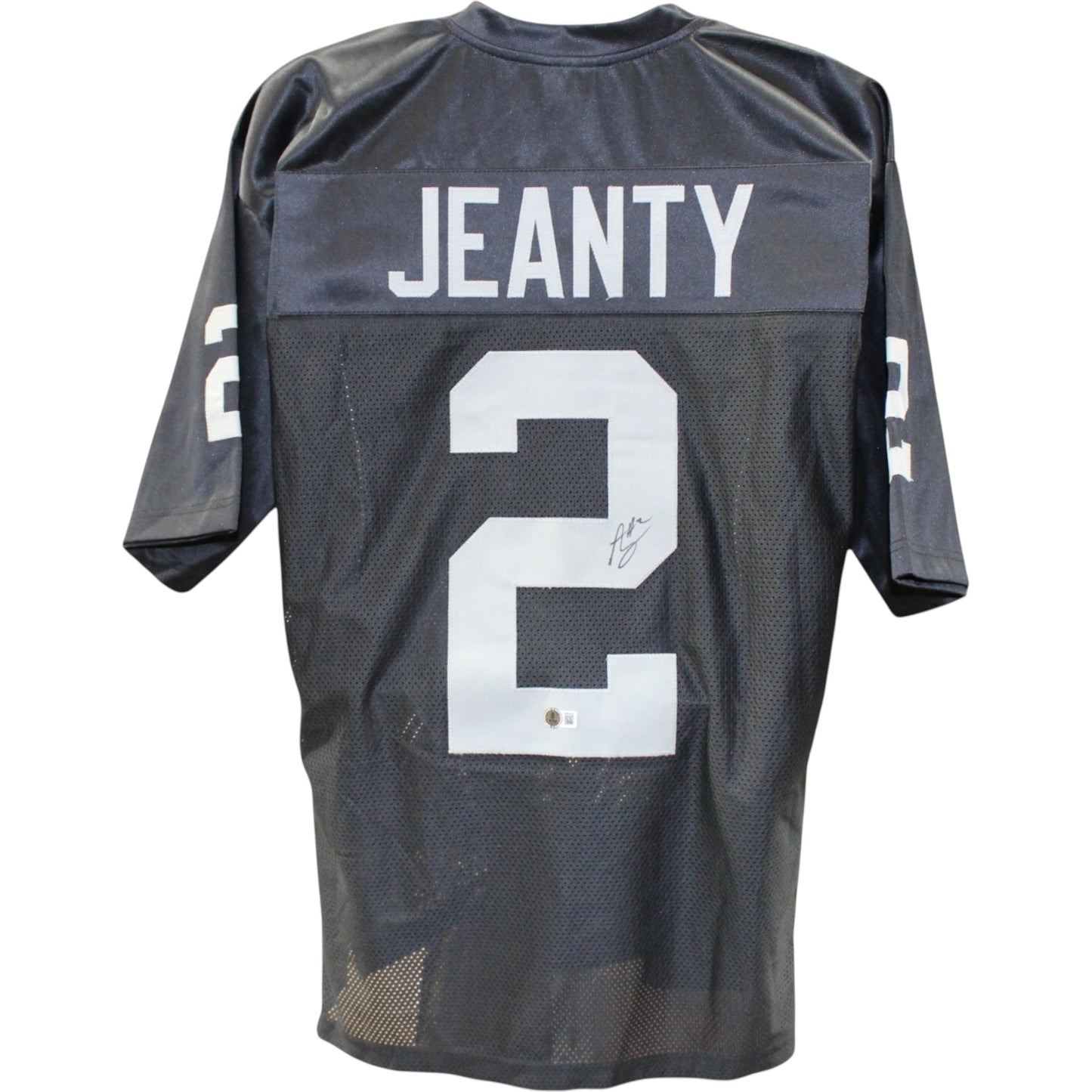 Ashton Jeanty Autographed Las Vegas (Black #2) Jersey - Beckett