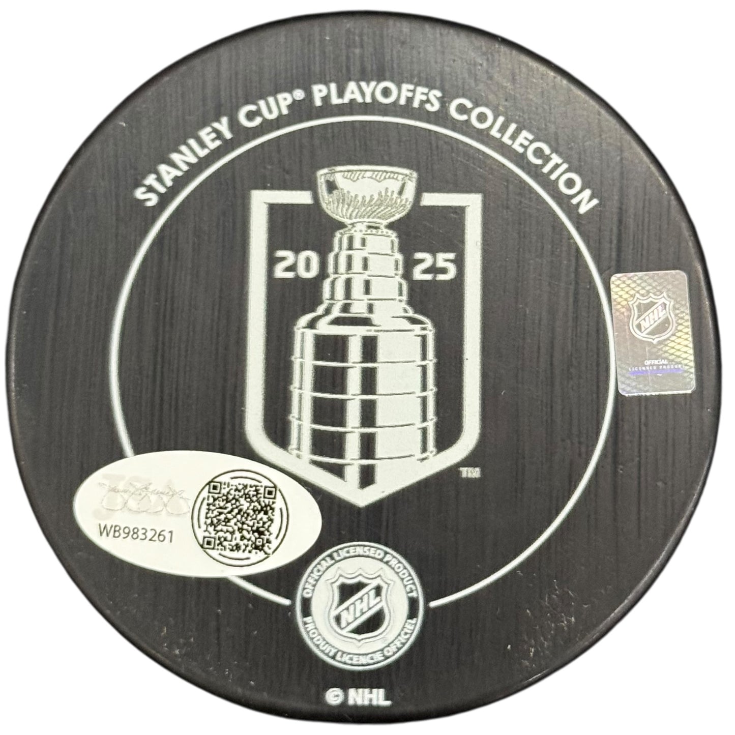 Niko Mikkola Autographed Florida Panthers (2025 Stanley Cup Champs) Hockey Puck - JSA