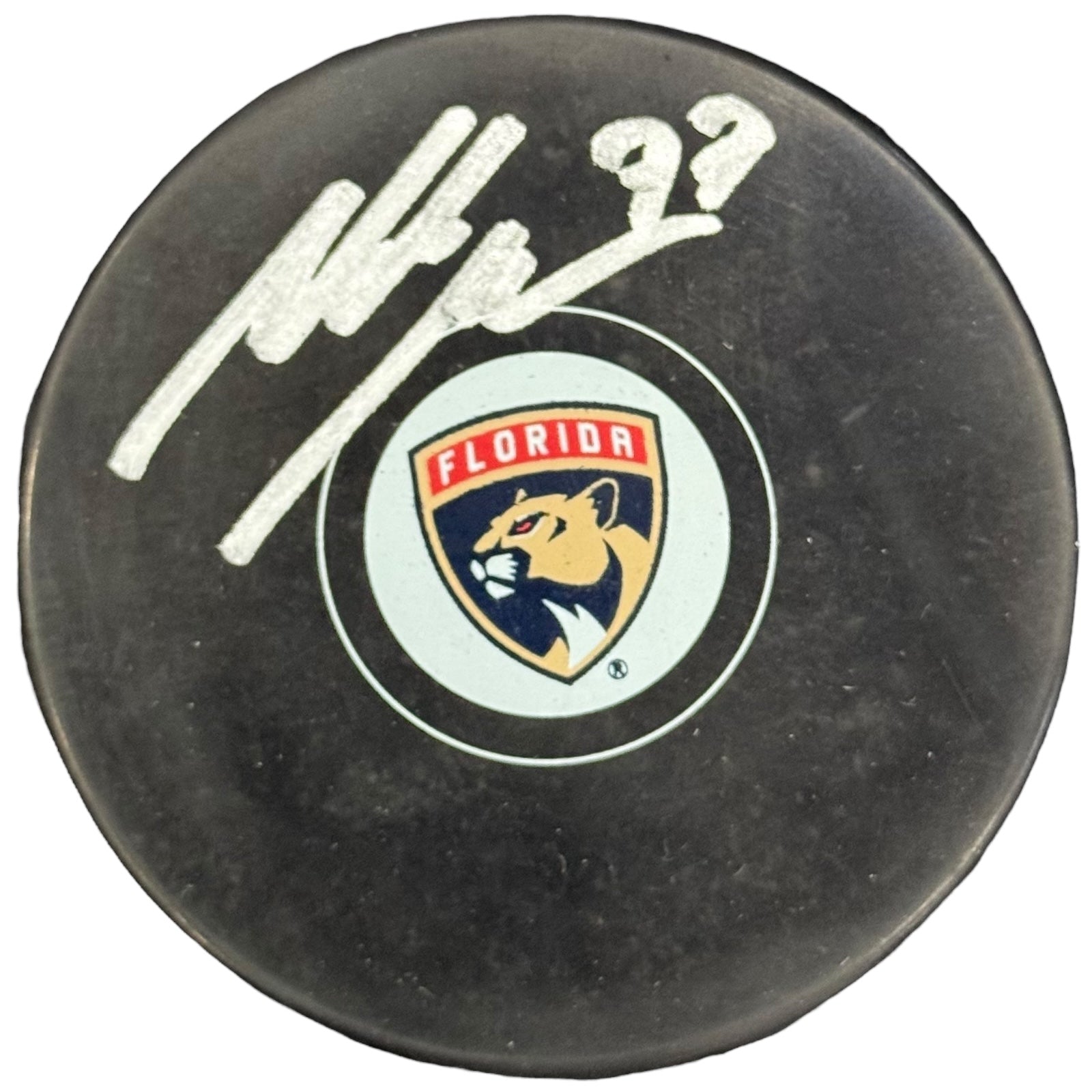 Niko Mikkola Autographed Florida Panthers Hockey Puck - JSA