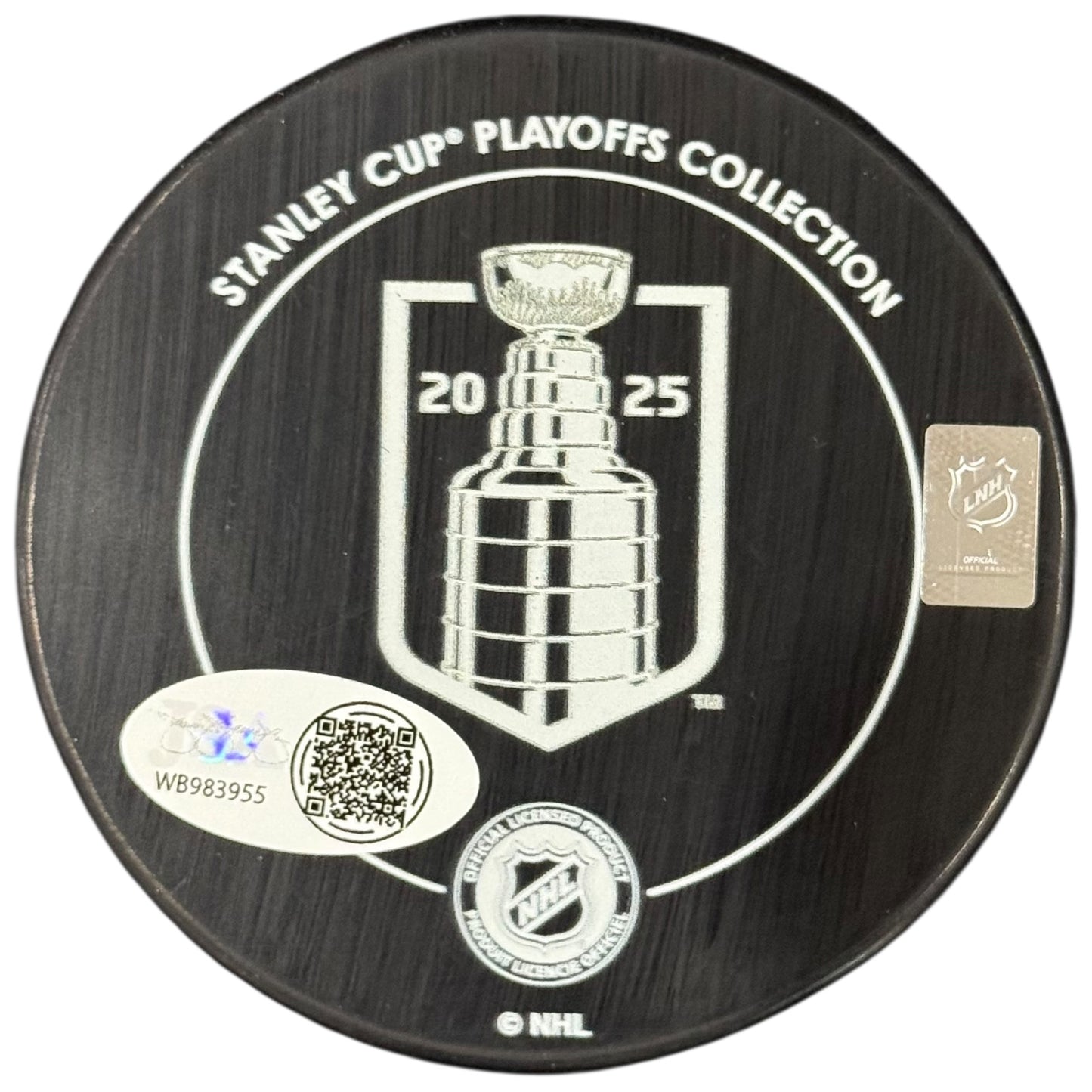Anton Lundell Autographed Florida Panthers (2025 Stanley Cup Champs) Hockey Puck - JSA