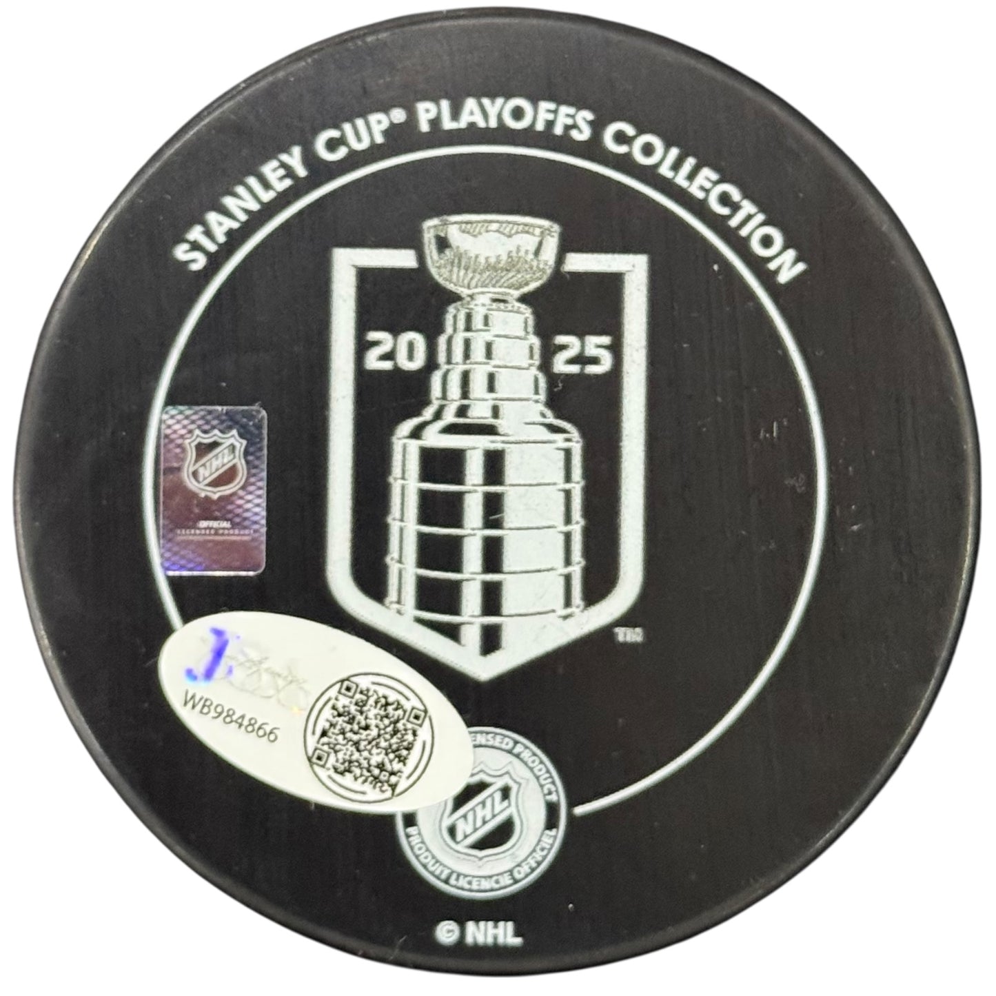Eetu Luostarinen Autographed Florida Panthers (2025 Stanley Cup Champs) Hockey Puck - JSA