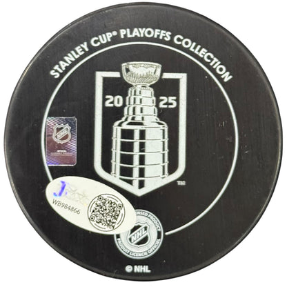 Eetu Luostarinen Autographed Florida Panthers (2025 Stanley Cup Champs) Hockey Puck - JSA