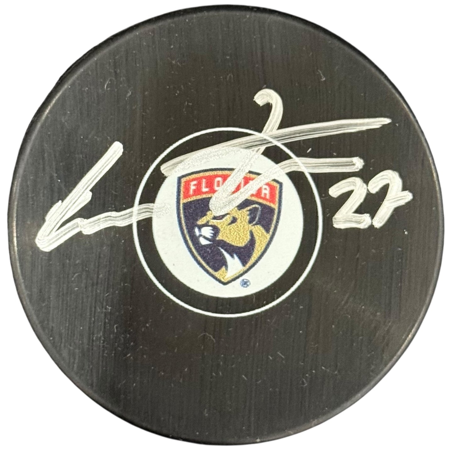 Eetu Luostarinen Autographed Florida Panthers Hockey Puck - JSA