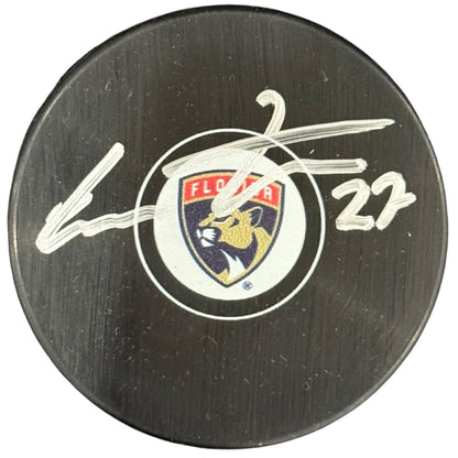 Eetu Luostarinen Autographed Florida Panthers Hockey Puck - JSA