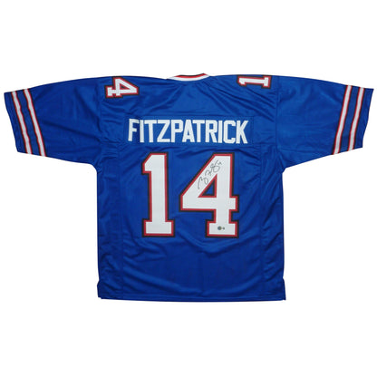 Ryan Fitzpatrick Autographed Buffalo Bills (Blue #14) Custom Jersey