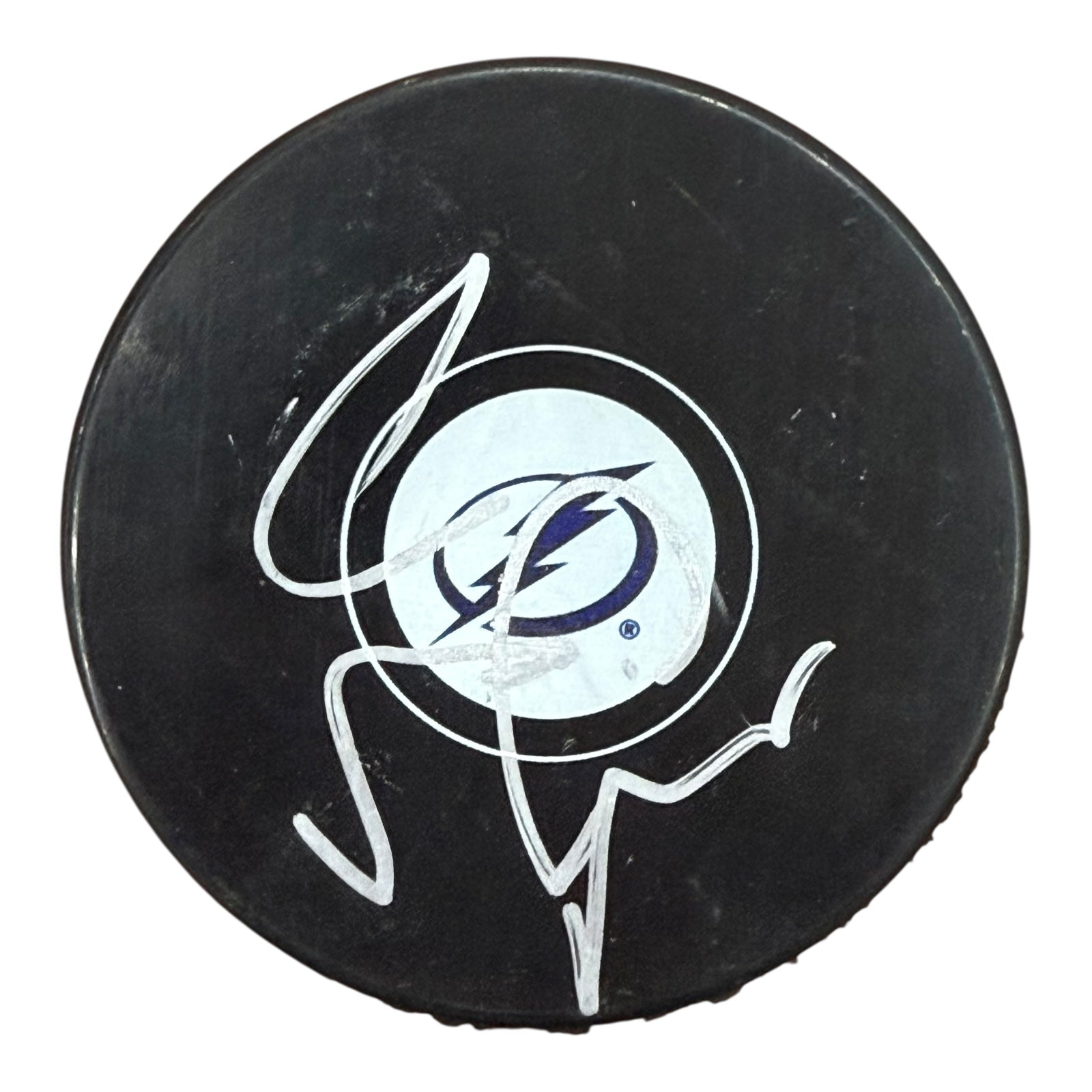 Jon Cooper Autographed Tampa Bay Lightning Hockey Puck