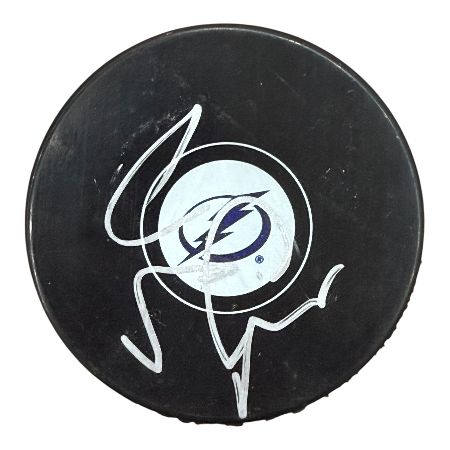 Jon Cooper Autographed Tampa Bay Lightning Hockey Puck