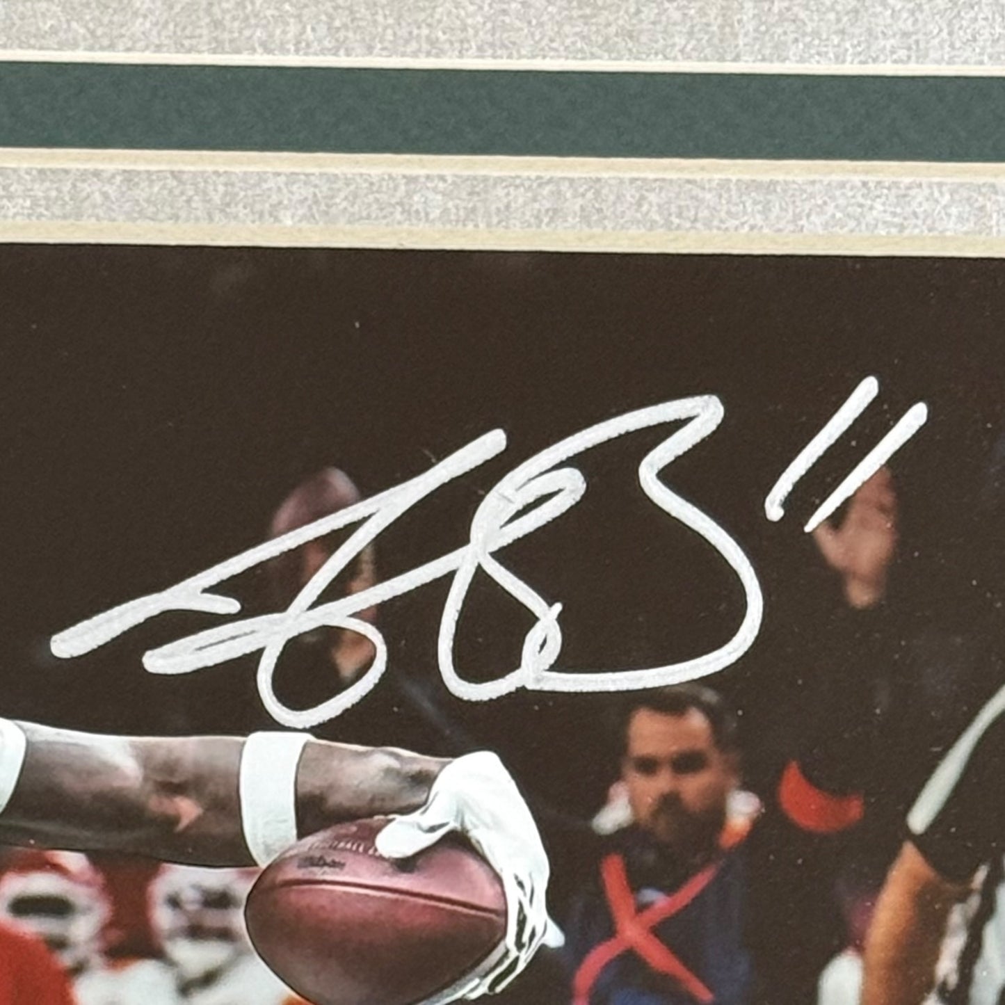 AJ Brown Autographed Philadelphia Eagles Deluxe Framed 8x10 Photo