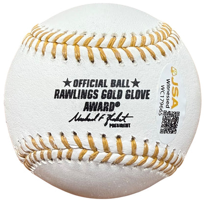 Andruw Jones 10x GG Autographed Official Major League Gold Glove Baseball - JSA