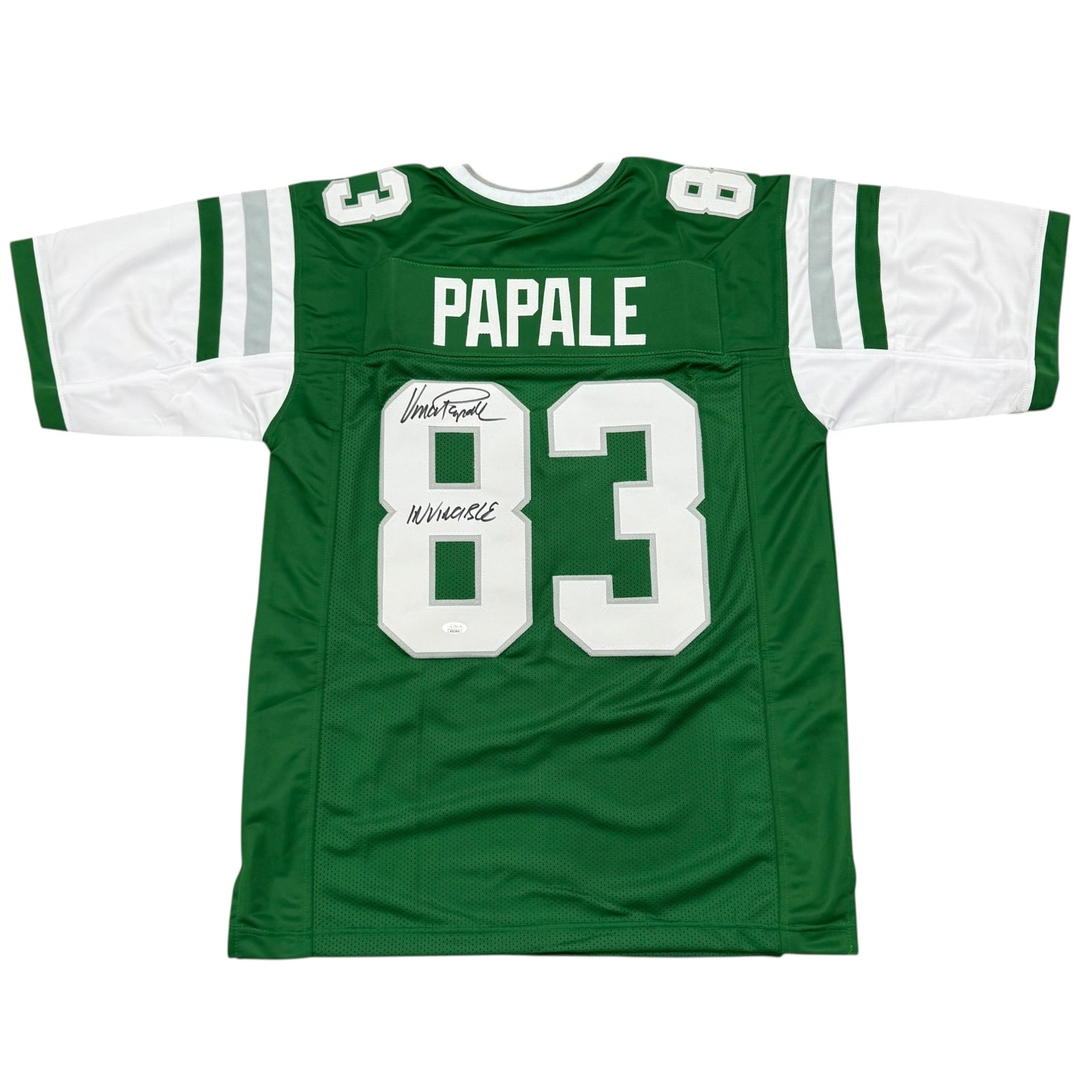 Vince Papale Autographed Philadelphia Eagles (Green #83) Custom Jersey w / 