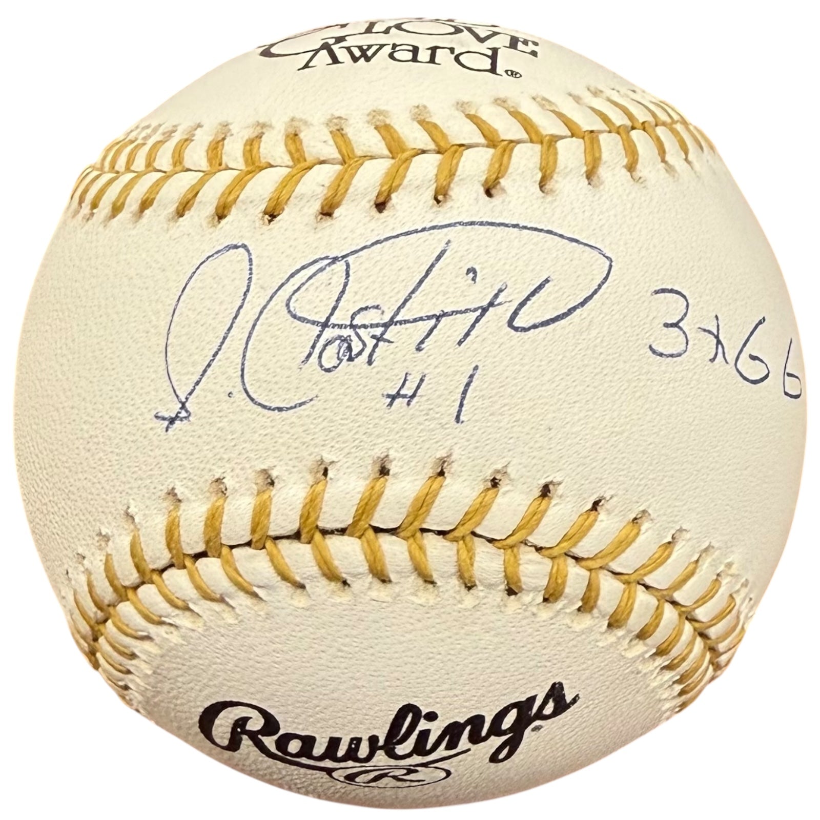 Luis Castillo Autographed Official Gold Glove Baseball w/ 