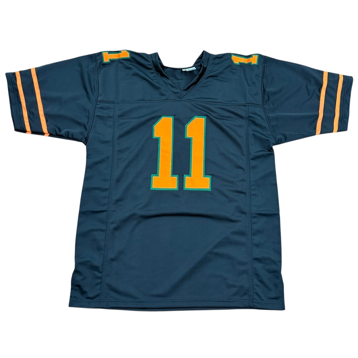 Carson Beck Autographed Miami (Black #11) Custom Jersey - JSA