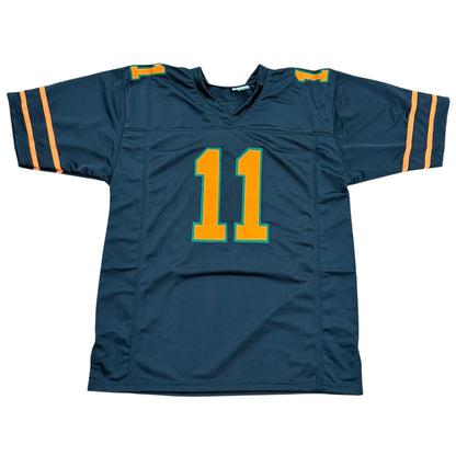 Carson Beck Autographed Miami (Black #11) Custom Jersey - JSA