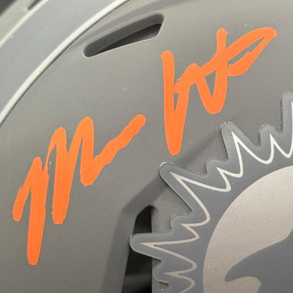 Malik Washington Autographed Miami Dolphins (SLATE Alternate) Mini Helmet - JSA