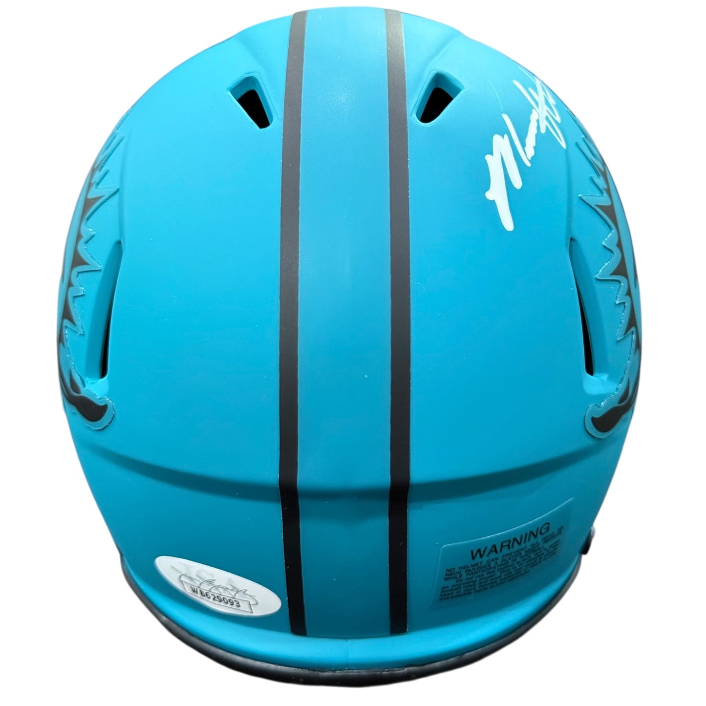 Malik Washington Autographed Miami Dolphins (RAVE Alternate White Signature) Mini Helmet - JSA