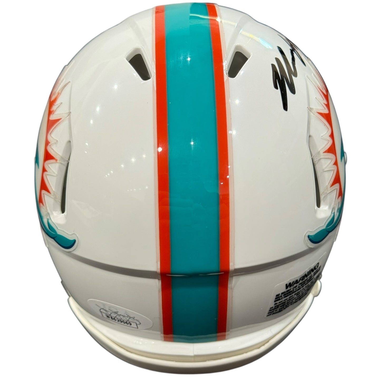 Malik Washington Autographed Miami Dolphins (Speed) Mini Helmet - JSA