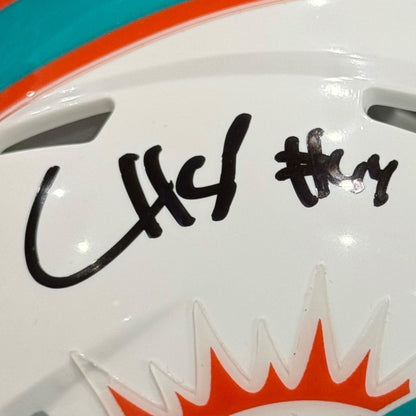 Chop Robinson Autographed Miami Dolphins (Speed) Mini Helmet - Fanatics