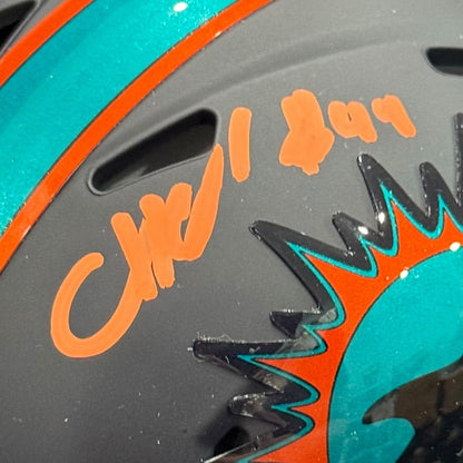 Chop Robinson Autographed Miami Dolphins (RIVALRIES Alternate) Mini Helmet - Fanatics